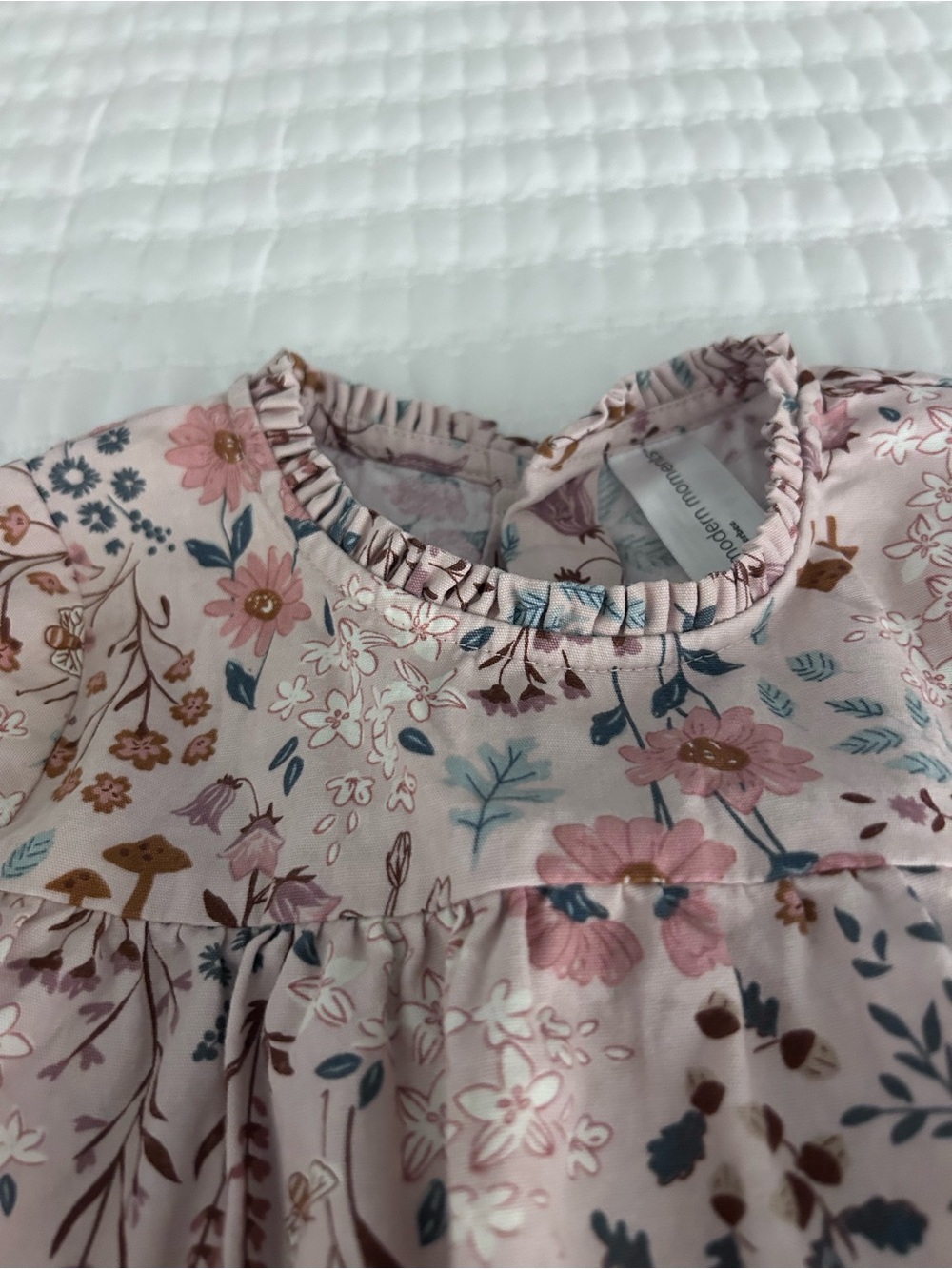 Modern Moments Girls Pink Floral Tiered Ruffle Dress. Cotton Size 3T - Picture 4 of 7